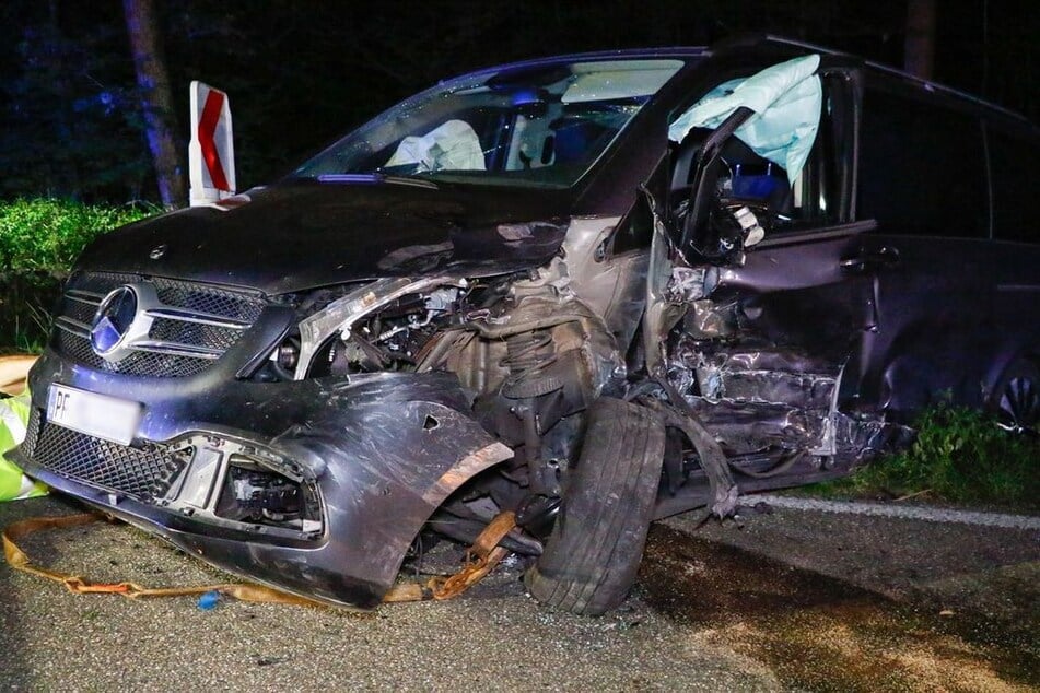 Auch der Mercedes war nicht mehr fahrbereit.