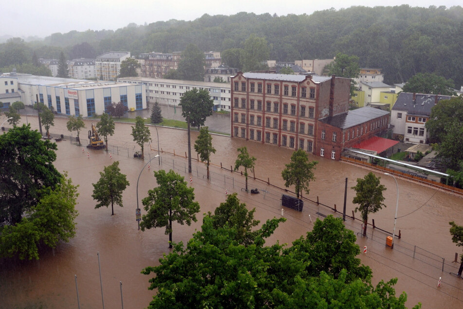 Das Hochwasser 2013 überflutete nicht nur die Annaberger Straße samt Umgebung.