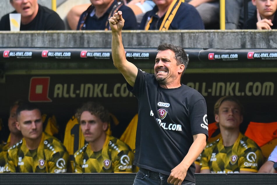 Dynamo-Trainer Thomas Stamm (43) wäre es lieber gewesen, wenn Heidenheim im DFB-Pokal weitergekommen wäre.