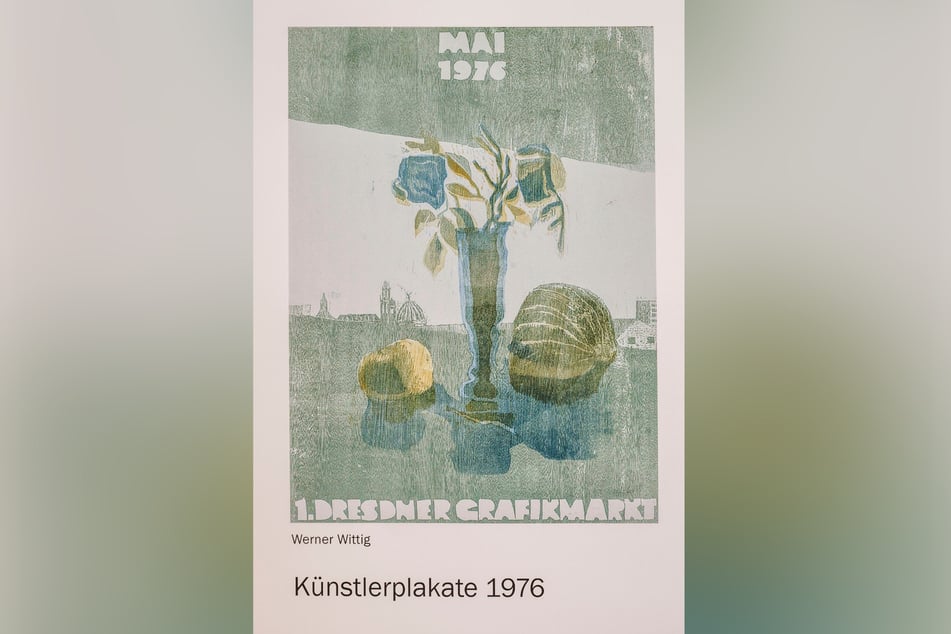 Plakat vom ersten Grafikmarkt 1976.