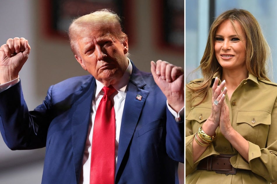 In a recent interview, incoming First Lady Melania Trump (r.) revealed her thoughts about her husband Donald Trump's (l.) iconic fist-pumping YMCA dance.