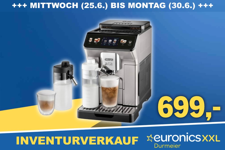 Der DeLonghi Eletta Explore Kaffee-Vollautomat für 699 Euro.
