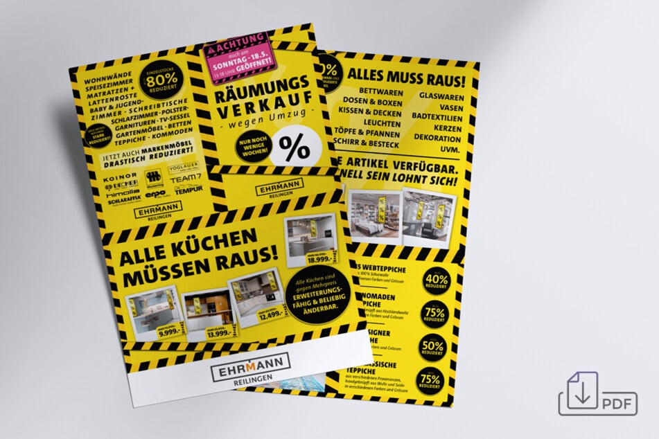Klicken und durch den Abverkaufs-Flyer stöbern.