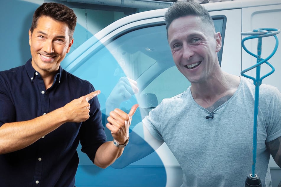 Im Galileo-Gehaltscheck zeigt Handwerker Marcel Schubert (r.), was am Ende des Monats auf seinem Konto bleibt.