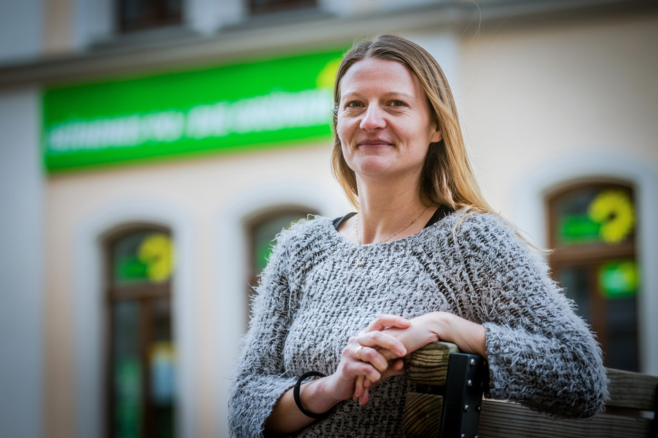 "Notfalls wählen wir Volkmar Zschocke eben noch mal", sagt Landessprecherin Christin Furtenbacher (35, Grüne). Foto: