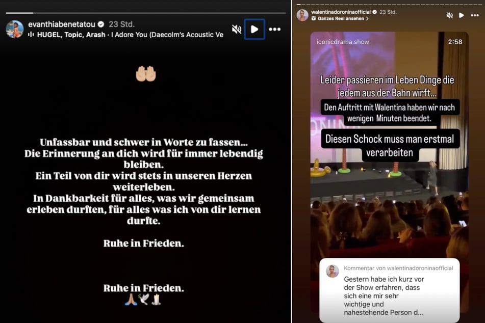 Diverse Stars zeigten sich in ihrer Instagram-Story bestürzt von dem Verlust einer geliebten Person.