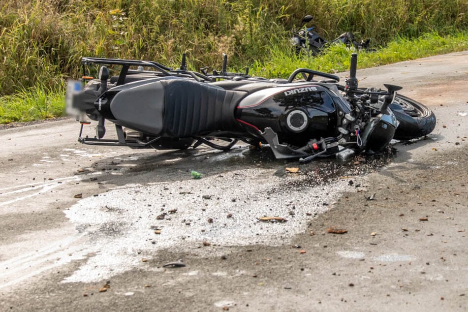 Nach Unfall: Biker kommt per Heli ins Krankenhaus