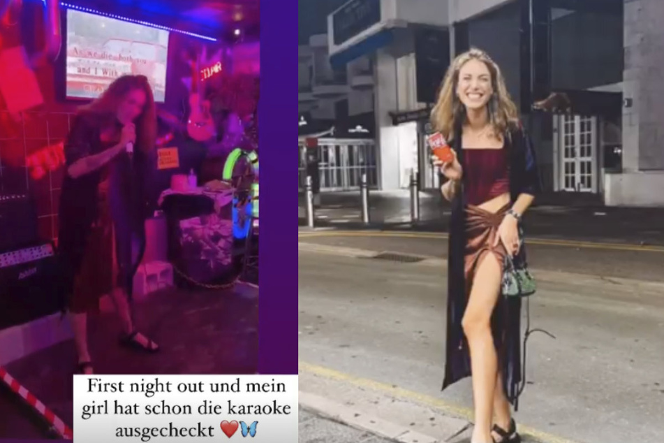 Für Tessa Bergmeier (33) ging es noch am Abend in die nächste Karaoke-Bar. Was Gigi wohl dazu sagen würde?