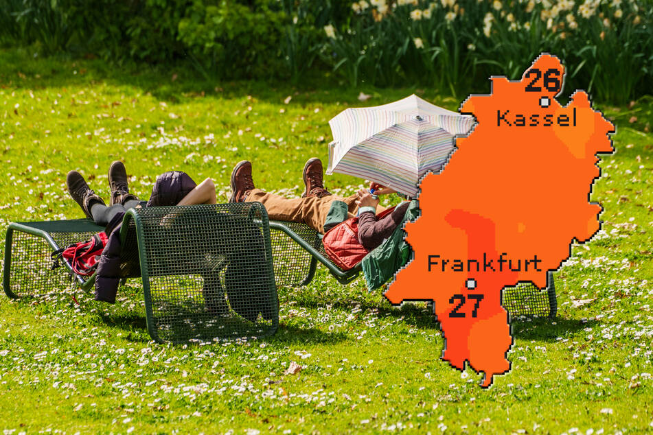 Am 1. Mai sollen sich die Höchsttemperaturen in Hessen laut "wetteronline.de" (Grafik) zwischen 26 und 27 Grad bewegen.