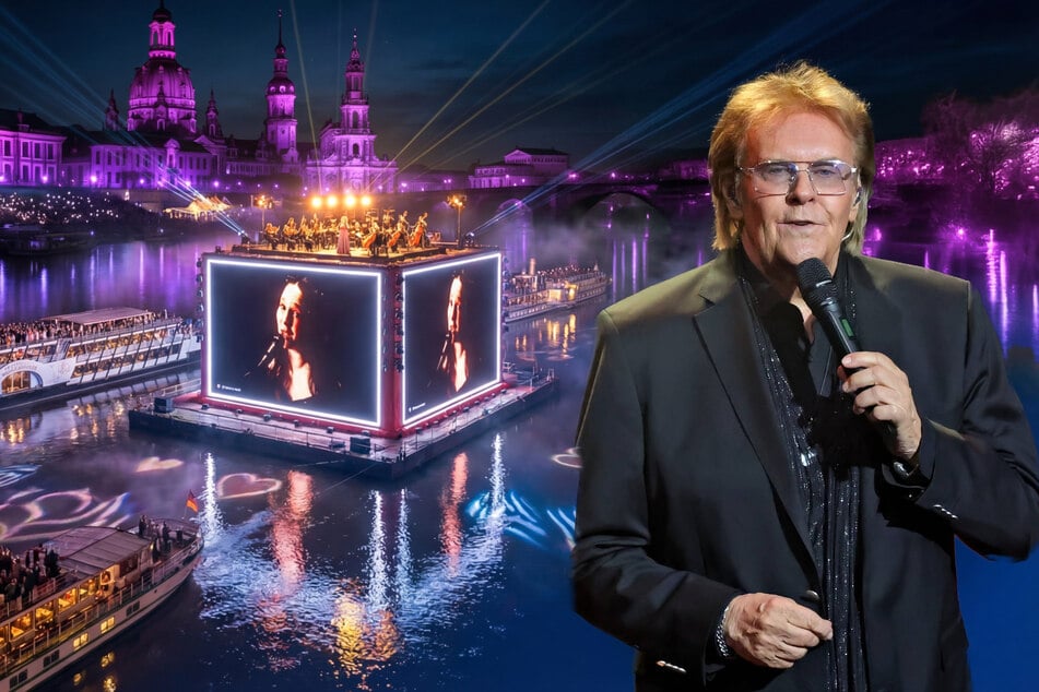 Dresden: Howard Carpendale und XXL-Kubus: So spektakulär wird das Mega-Konzert auf der Elbe