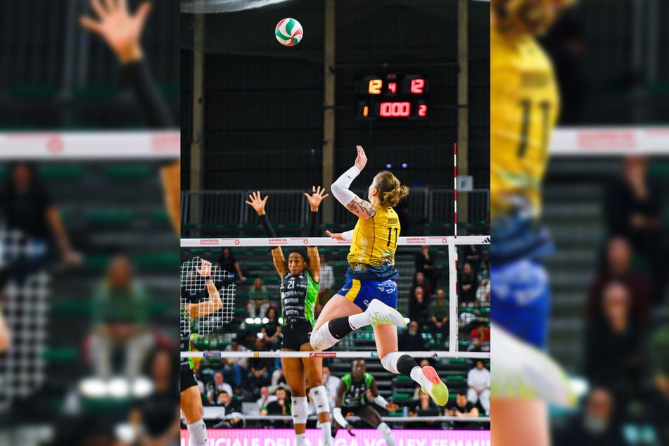 In der abgelaufenen Saison schmetterte die 26-Jährige für Monviso Volley in Italien. In der kommenden Spielzeit will sie ihrem Kerngeschäft als DSC-Schmetterling nachgehen: Punkten.