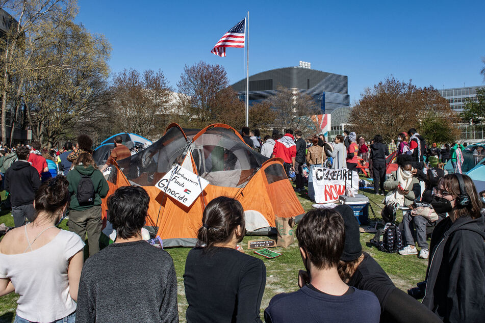 Police detain 100 as pro-Palestinian camp cleared at Northeastern university
