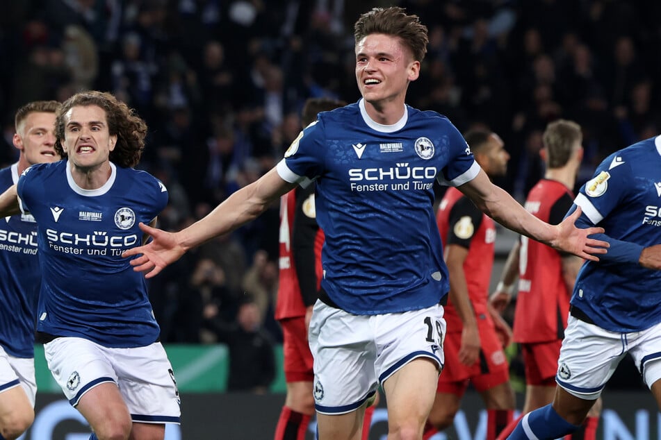 Der Dresdner Maximilian Großer schoss seine Arminia ins DFB-Pokalfinale nach Berlin.