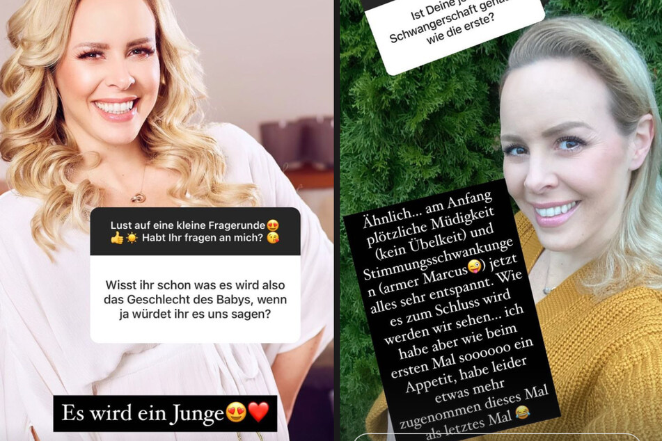 Isabel Edvardsson (38) plaudert in ihrer Instagram-Story über ihre Schwangerschaft.