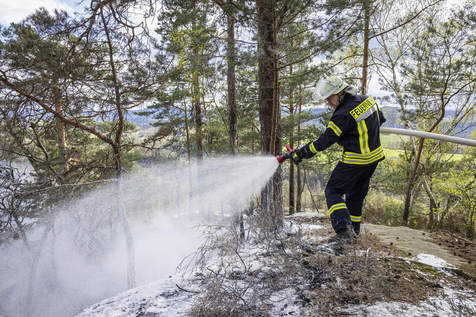 57 Waldbrände zählte der Staatsbetrieb Sachsenforst bislang.