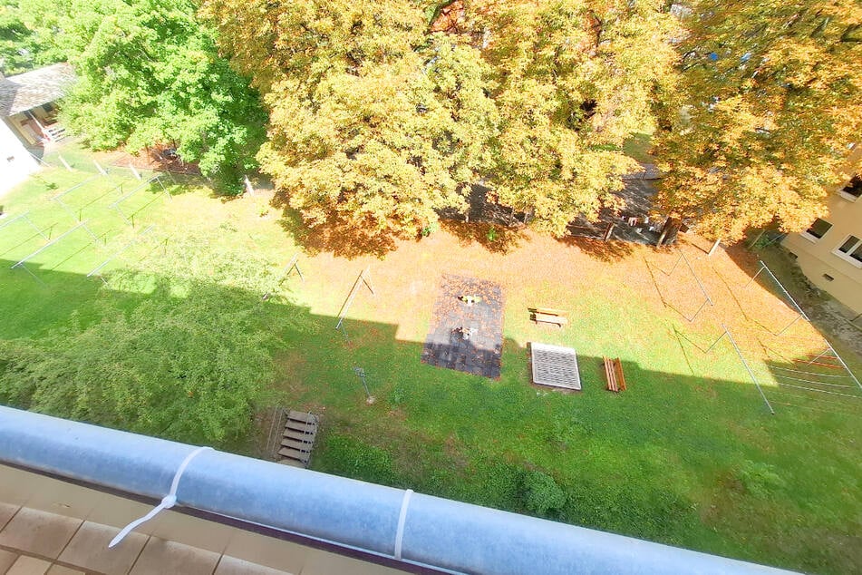 Blick vom Balkon