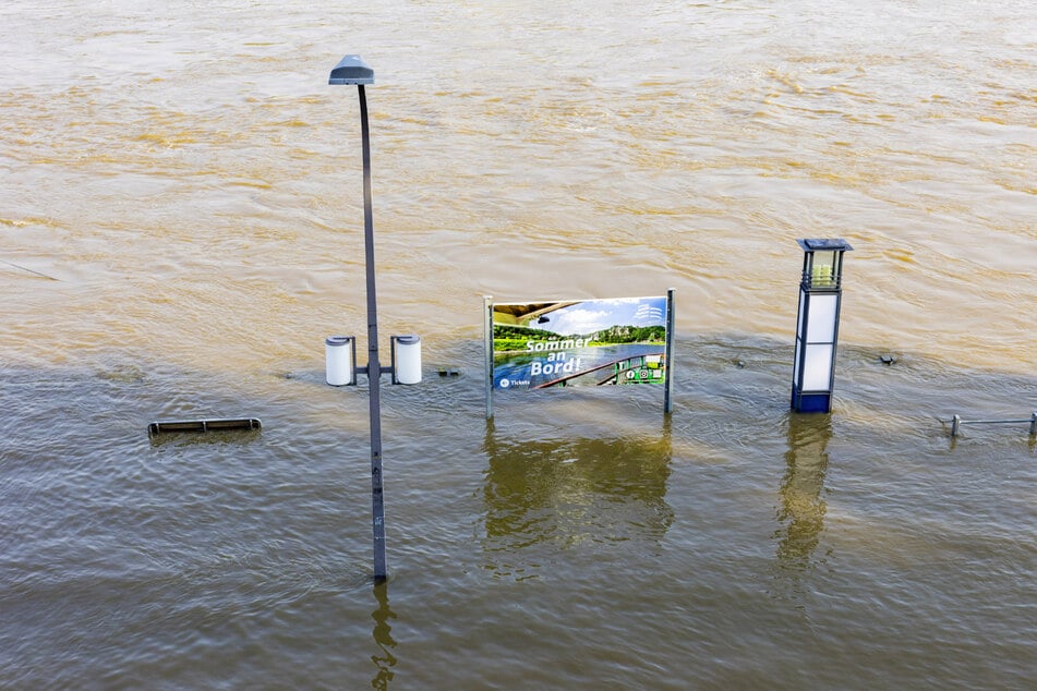 Stand 14.45 Uhr steht der Pegel in Dresden bei 6,05 Meter.