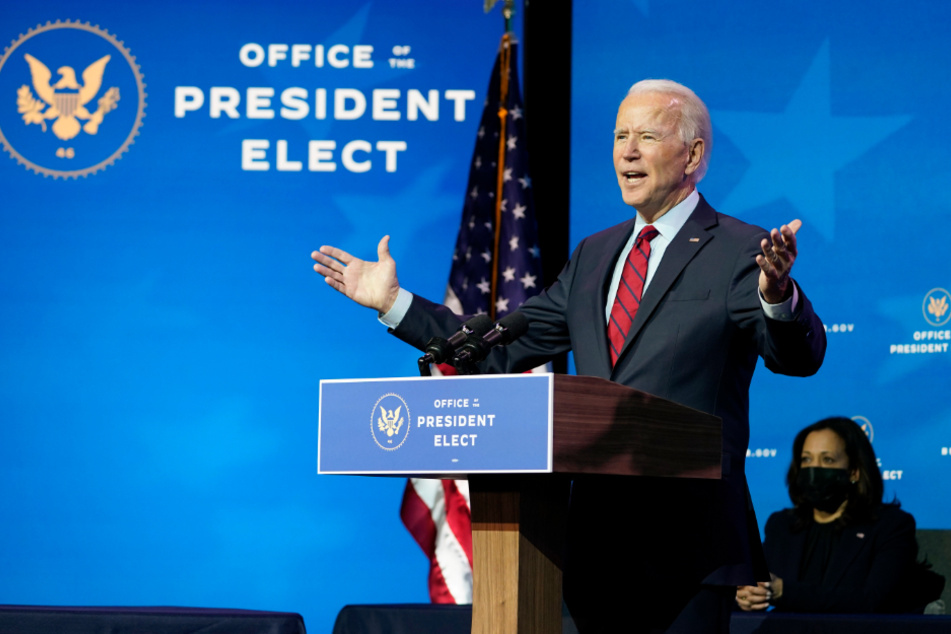 Joe Biden, gewählter Präsident der USA, spricht bei einer Veranstaltung im Queen Theater in Wilmington.