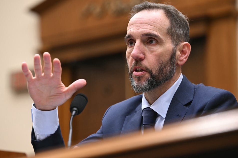 Former US special counsel Jack Smith, testifies before the House Judiciary Committee about his investigations into President Donald Trump, in the Rayburn House Office Building on Capitol Hill in Washington, DC, on Thursday.