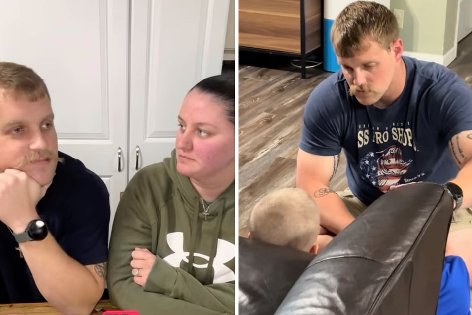 Tracey Gray (31) und seine Frau Hannah (29) hatten kürzlich ein Problem mit ihrem Sohn (5).