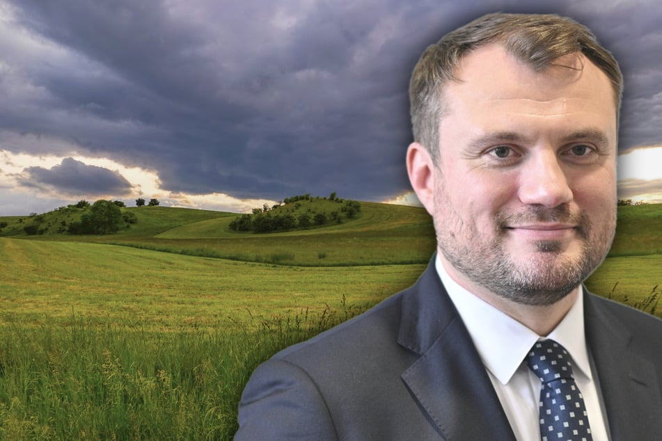 Arbeitsminister Daniel Keller kennt die schönen Seiten Brandenburgs und soll beim Umzug mit anpacken. (Bildmontage)