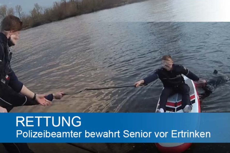 Mann treibt reglos in der Ruhr: Polizist reagiert sofort und schnappt sich Paddle-Board