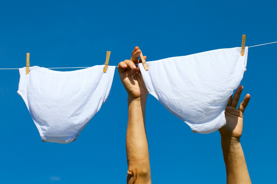 Direkt von der Wäscheleine verschwanden mehrere Unterhosen. (Symbolbild)