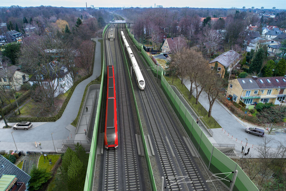 Die Visualisierung zeigt die geplante Station an der Claudiusstraße.