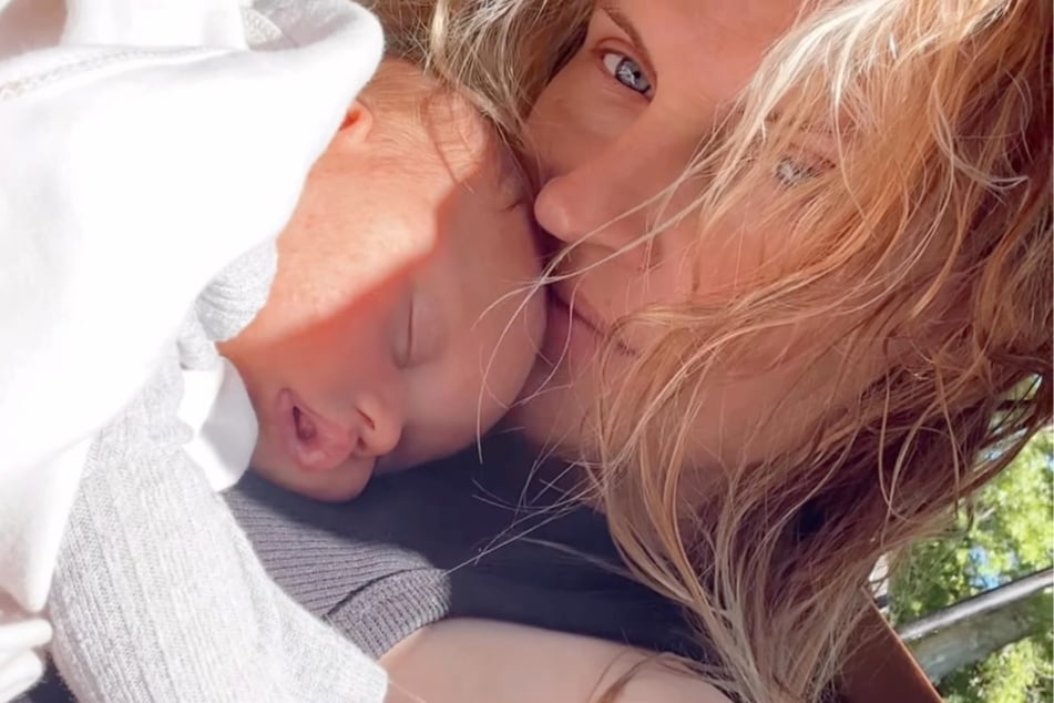 Evelynn Bernhardt muss sich wieder daran gewöhnen, ein Baby zu haben.