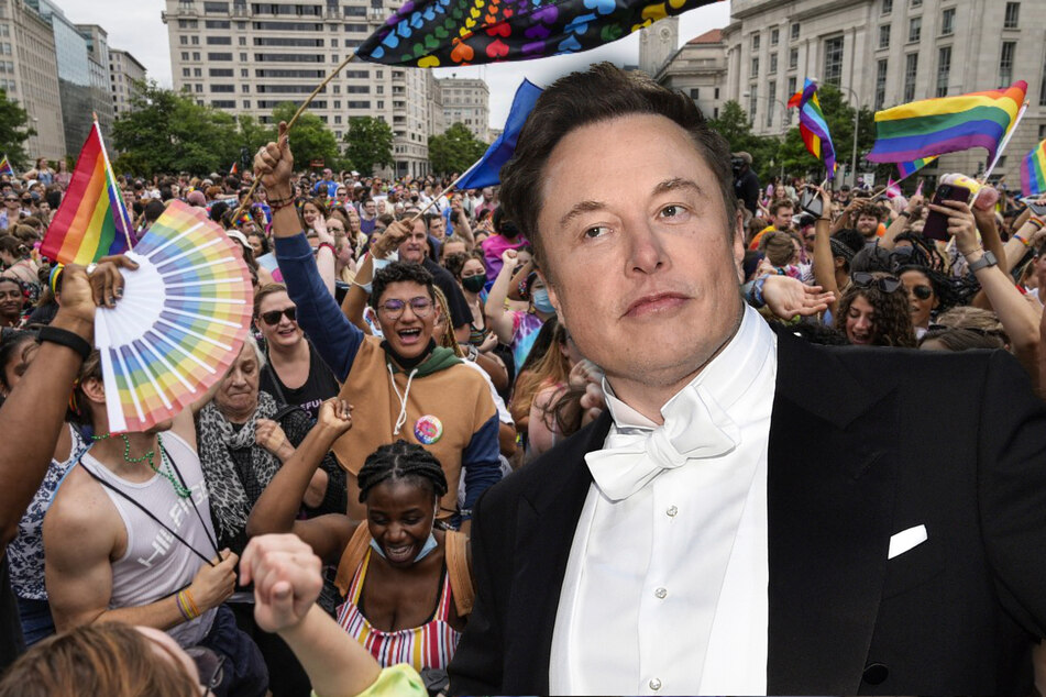 Seit Mittwoch wird weltweit der "Pride Month" gefeiert. Elon Musk (50, r.) postete deshalb ein Meme.