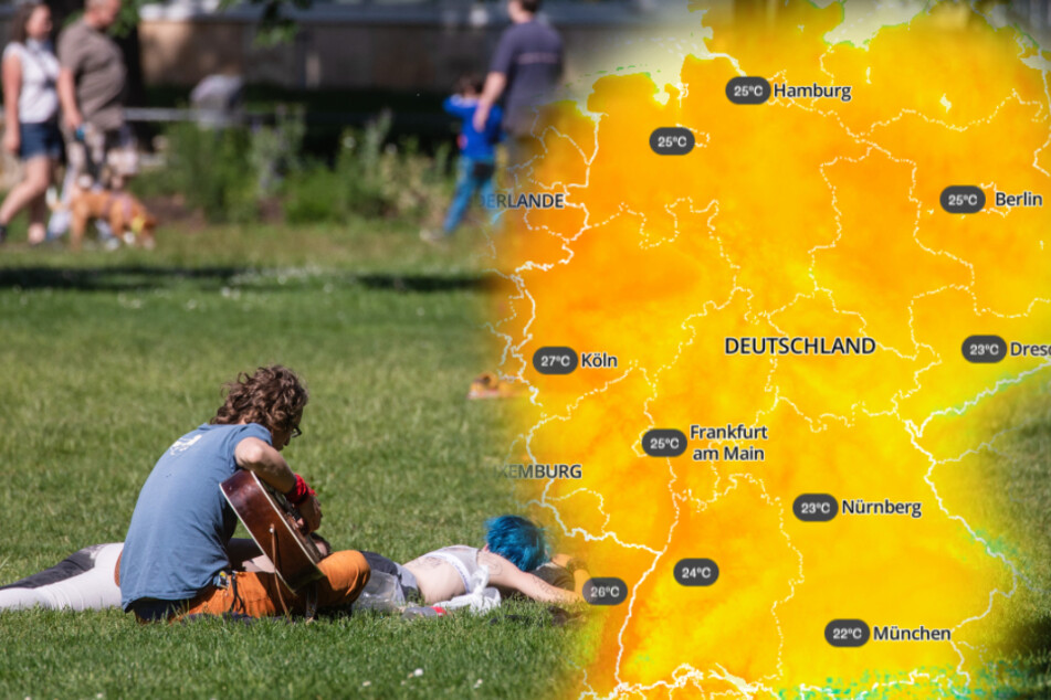 Das schöne Wetter lädt ein, draußen zu verweilen.