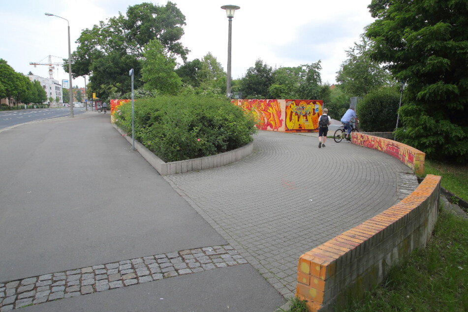 Der Hugo-Bürkner-Park an der Teplitzer Straße.