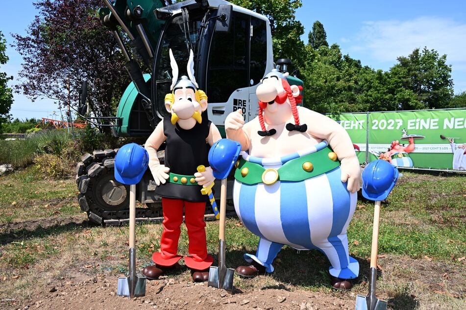 Asterix und Obelix konnten sich diesen feierlichen Anlass nicht entgehen lassen.