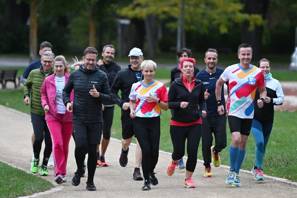 Chemnitzer Promis trainierten bereits für den anstehenden Kulturhauptstadt-Marathon.