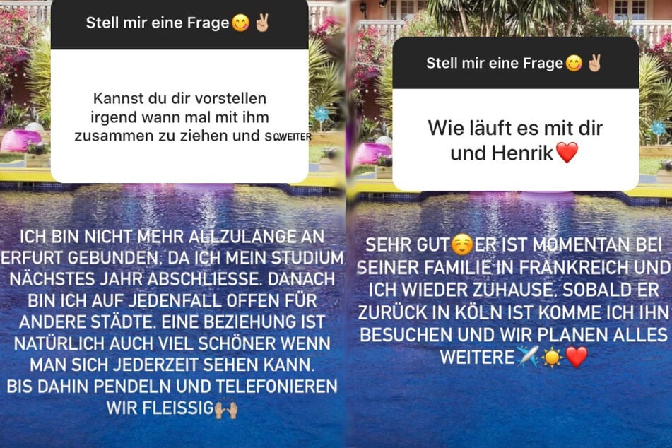 Die Erfurterin beantwortete die Fragen nach ihr und Henrik.
