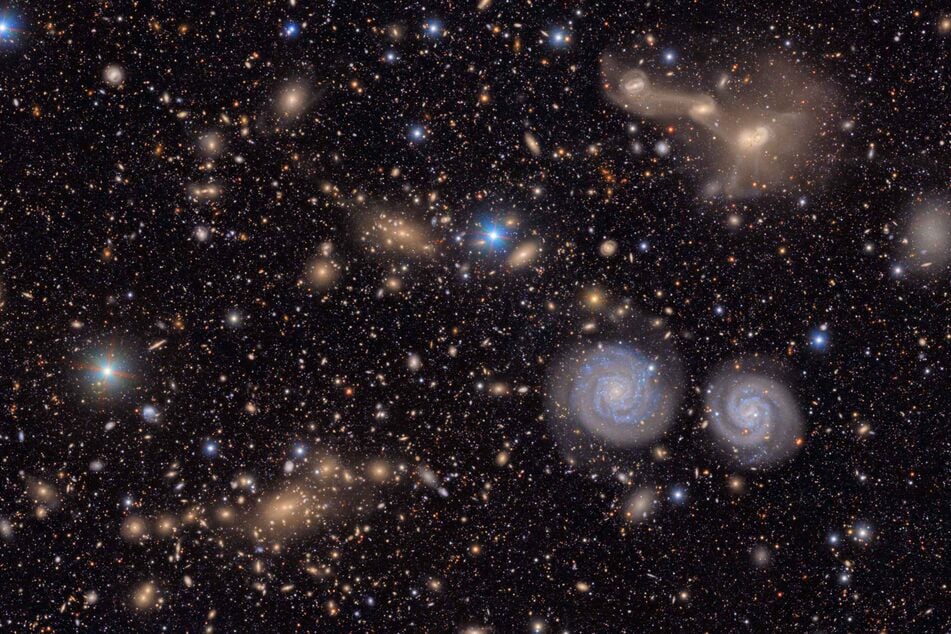 This undated handout image released by NSF-DOE on June 20, 2025 shows another small section of NSF-DOE Vera C. Rubin Observatory's total view of the Virgo cluster.