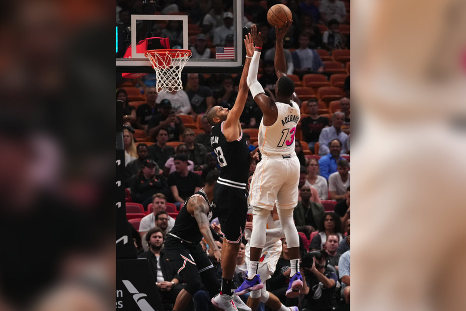 Miami Heat center Bam Adebayo scored 31 points against the Clippers.