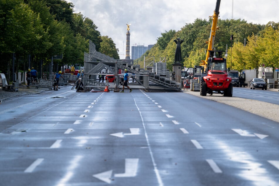 Die Straße des 17. Juni bleibt am längsten gesperrt.