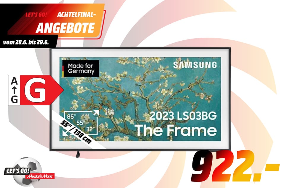 55-Zoll Samsung-Fernseher für 922 Euro.