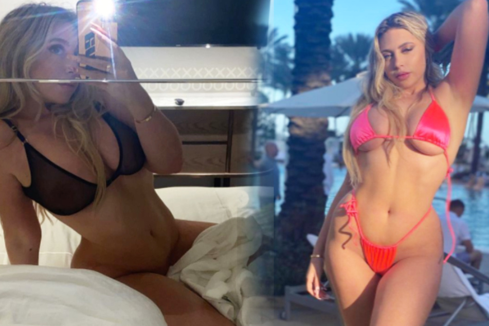 Ava loves to show off her curves on social media (collage).