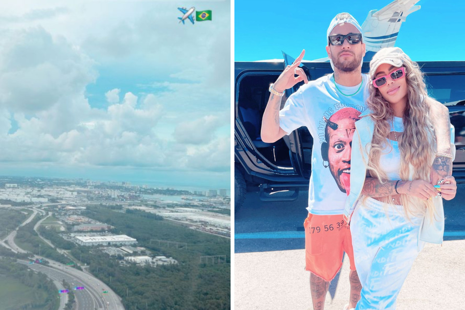 Neymar (30), seine Schwester Rafaella (26, Foto) und seine Freundin Bruna Biancardi (28) waren Anfang der Woche am Strand von Miami gesehen worden.