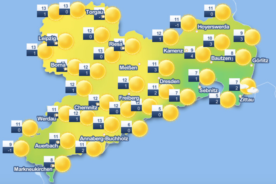 Das Wetter im Freistaat bleibt freundlich.