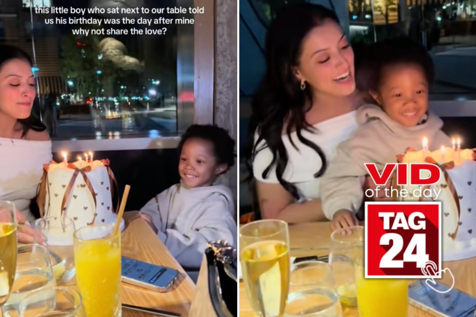viral videos: Viral Video of the Day for May 28, 2025: Woman shares birthday cake with adorable stranger!