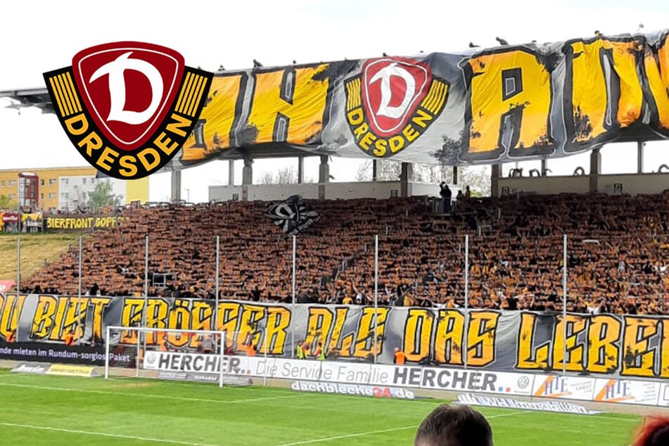 Wahnsinns-Choreo von Dynamo-Fans in Zwickau: Spiel startet verspätet!