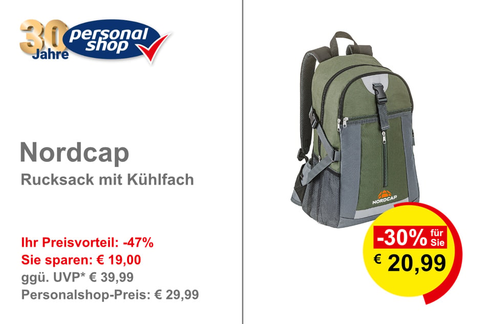 Nordcap Rucksack mit Kühlfach