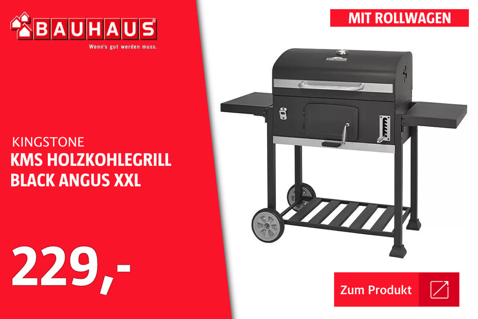 Kingstone KMS Holzkohlegrill Black Angus XXL