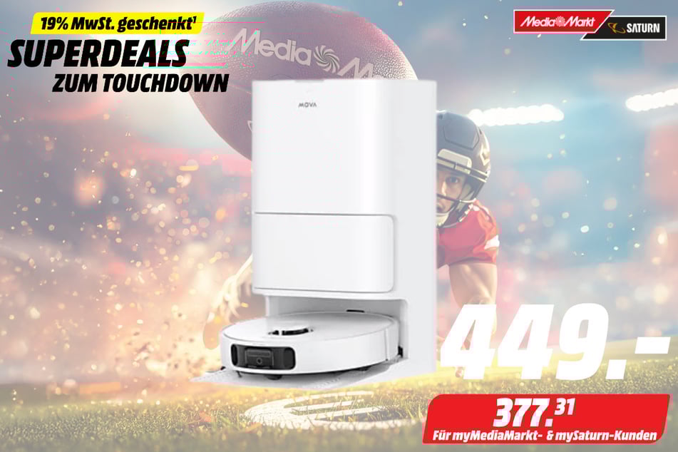 Mova-Saugroboter für 599 Euro (377,31 Euro für Mitglieder im Partnerprogramm).