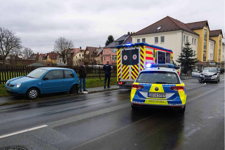 Auf der Leipziger Straße in Zittau kam es am Dienstag zu einem Unfall.