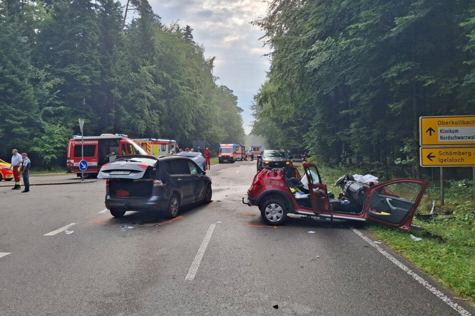 Die Landesstraße blieb für mehrere Stunden am Samstagvormittag voll gesperrt.