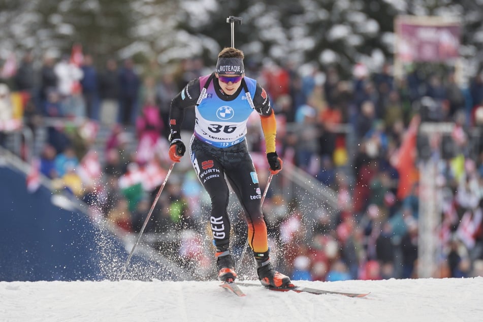 In der Loipe verlor Justus Strelow (26) im 10-km-Sprintrennen eine Minute auf den Schnellsten - Norweger Johannes Thingnes Bö (30). Das ist noch zu viel.